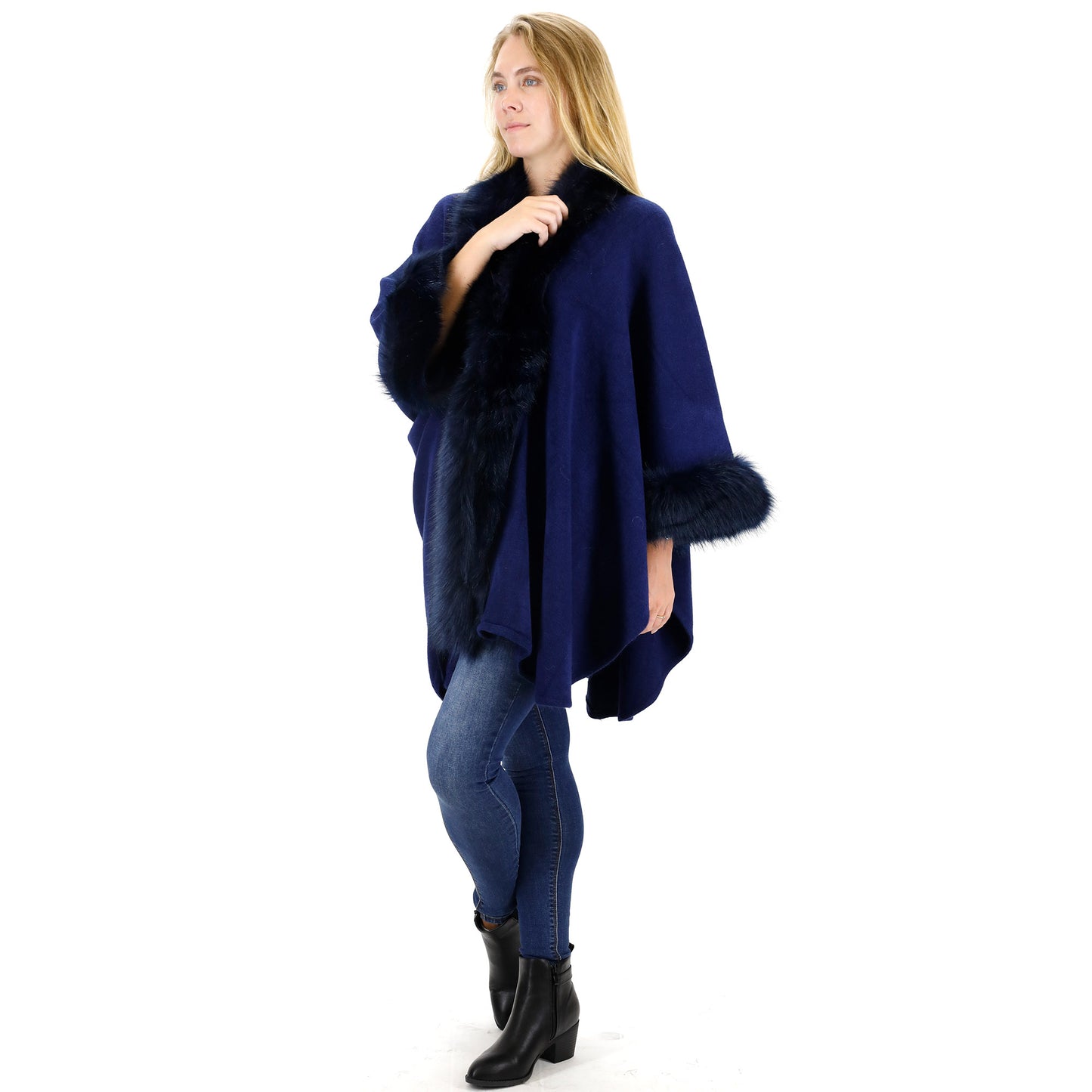 FUR SHAWL LONG SH921 (3PC)