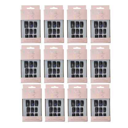 Glitter Decor Squoval Fake Nail Set NA1201-53 (12PC)