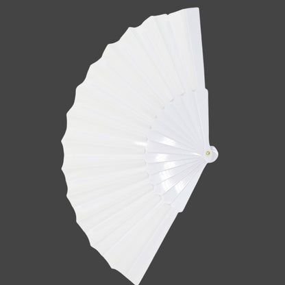 Solid Color Hand Held Folding Fan JF6323-1! (12PC)