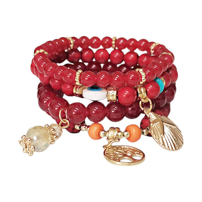 Tree N Evil Eye Charm Ball Bracelet BR2521-72. (12PC)