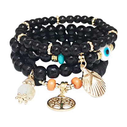 Tree N Evil Eye Charm Ball Bracelet BR2521-72. (12PC)