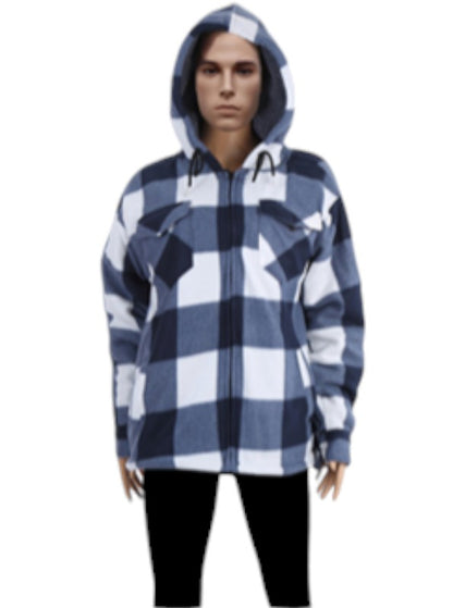 Men's Plaid Hoodie Winter Outerwear P4024 (6PC)