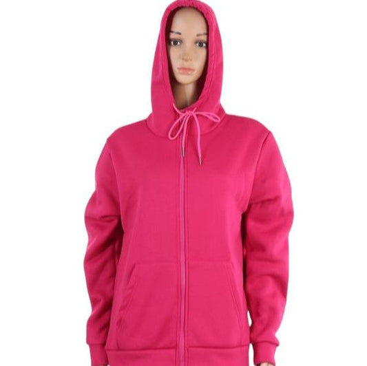 Women's Hoodie Winter Outerwear With Zipper P4025. (6PC)