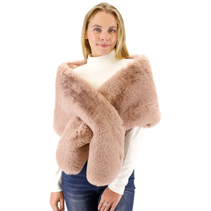 MINK FUR SHAWL WIDE P3735 (3PC)