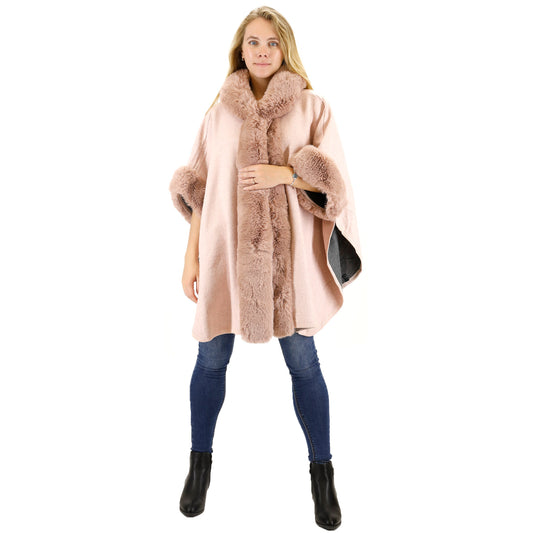 Fur Hoodie Shawl P183.. (2PC)