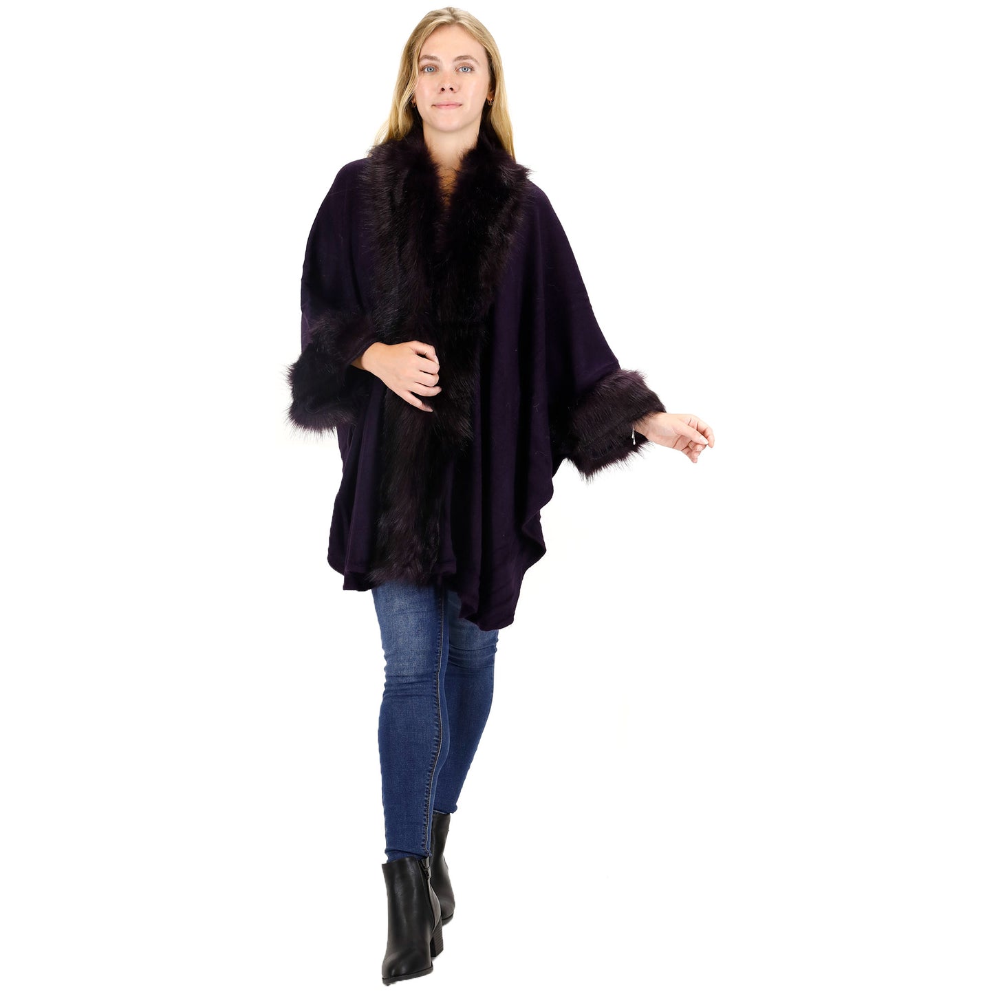 FUR SHAWL LONG SH921 (3PC)