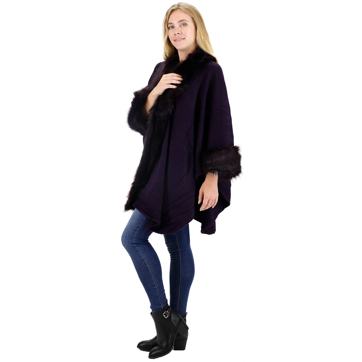 FUR SHAWL LONG SH921 (3PC)