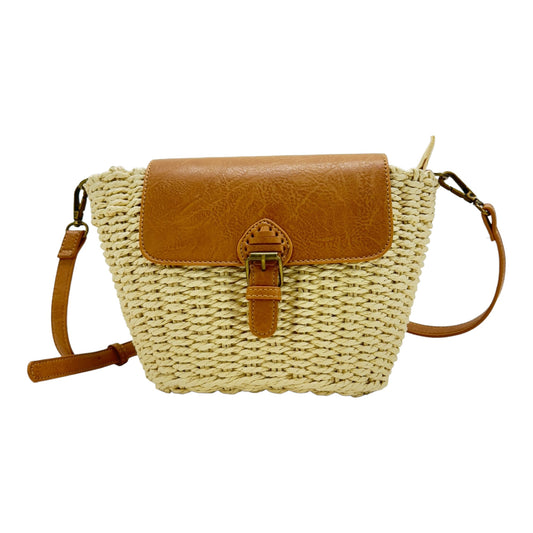 Rattan Beach Shoulder Crossbody Bag BG4225-8. (1pc)