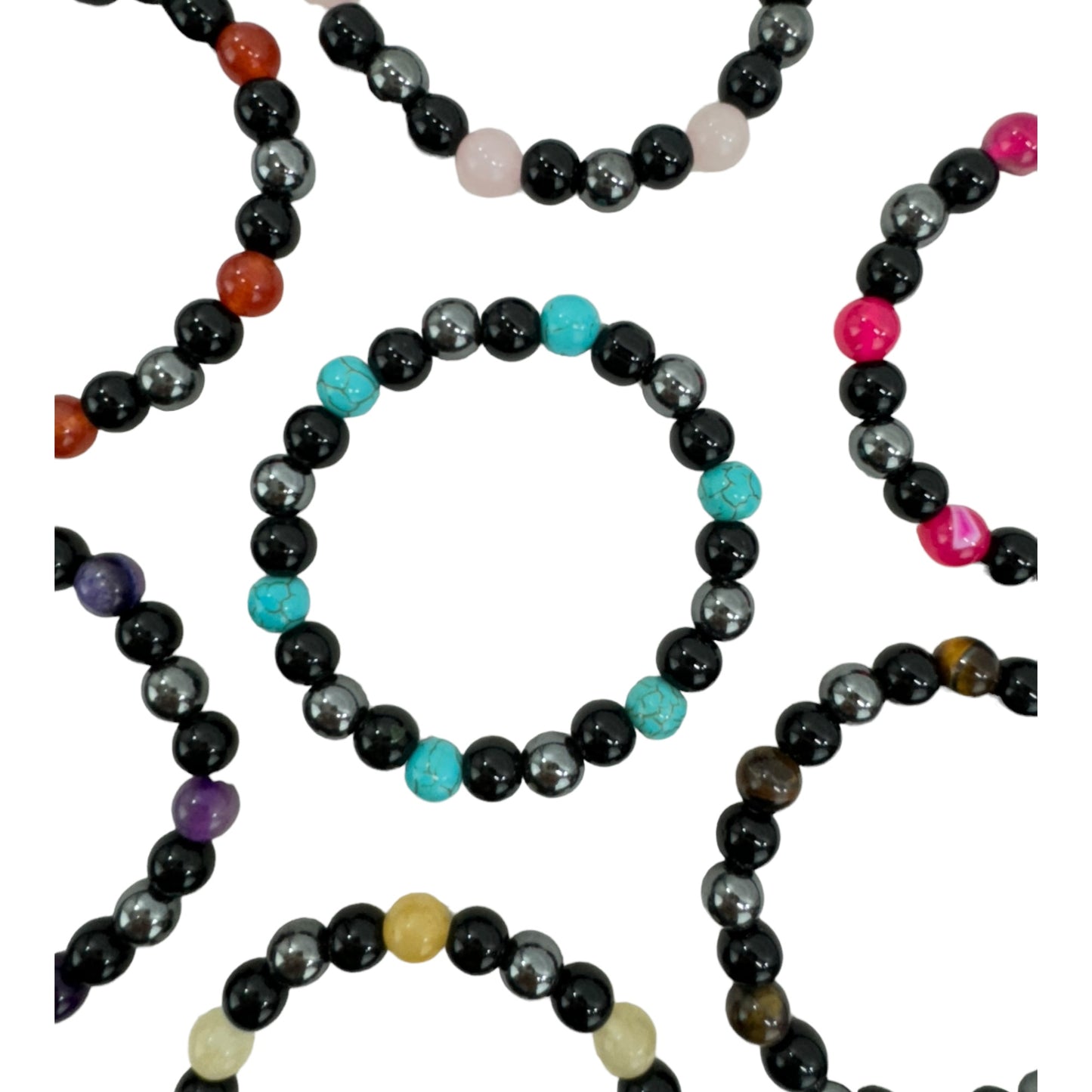 NATURAL STONE BRACELET BR4220-1 (12PC)