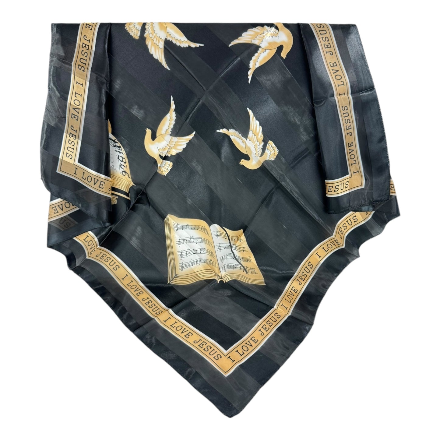 Satin Scarf Bible Pray Graphic ST3720-2 (12PC)