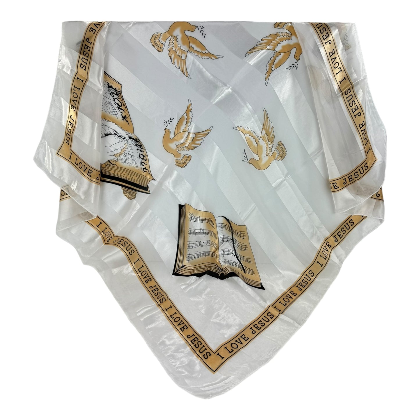 Satin Scarf Bible Pray Graphic ST3720-2 (12PC)