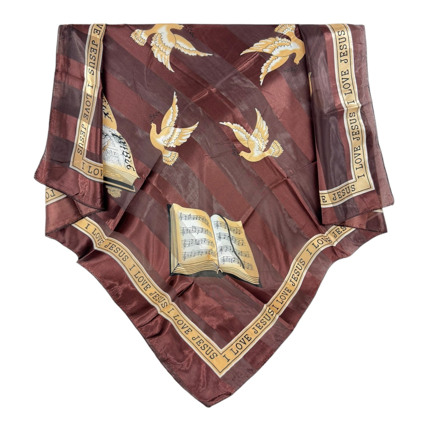 Satin Scarf Bible Pray Graphic ST3720-2 (12PC)