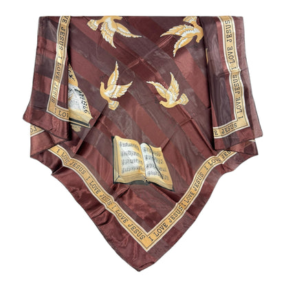 Satin Scarf Bible Pray Graphic ST3720-2 (12PC)