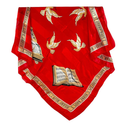 Satin Scarf Bible Pray Graphic ST3720-2 (12PC)