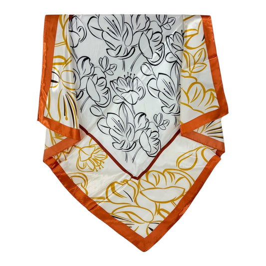 Satin Scarf Flower Pattern in Square ST4612-5 (12PC)
