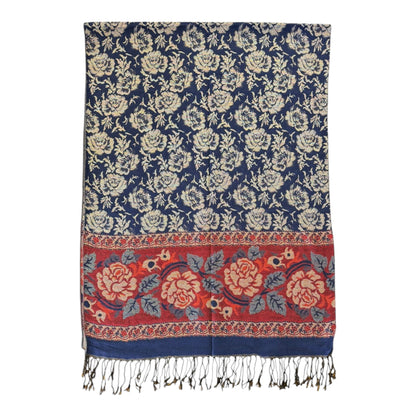 Metallic Pashmina Rose SCF4815-5 (12PC)