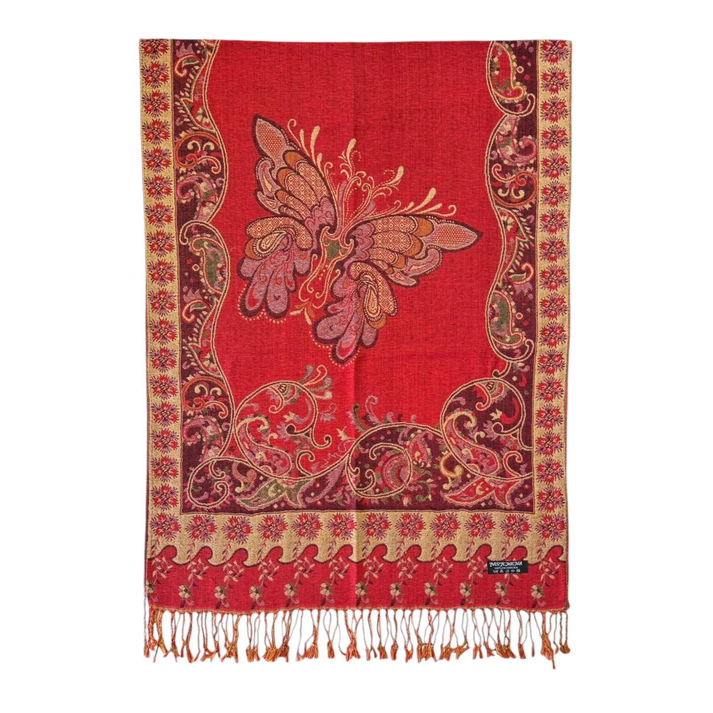 Metallic Pashmina Butterfly SCF4815-9 (12PC)
