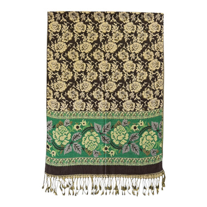 Metallic Pashmina Rose SCF4815-5 (12PC)