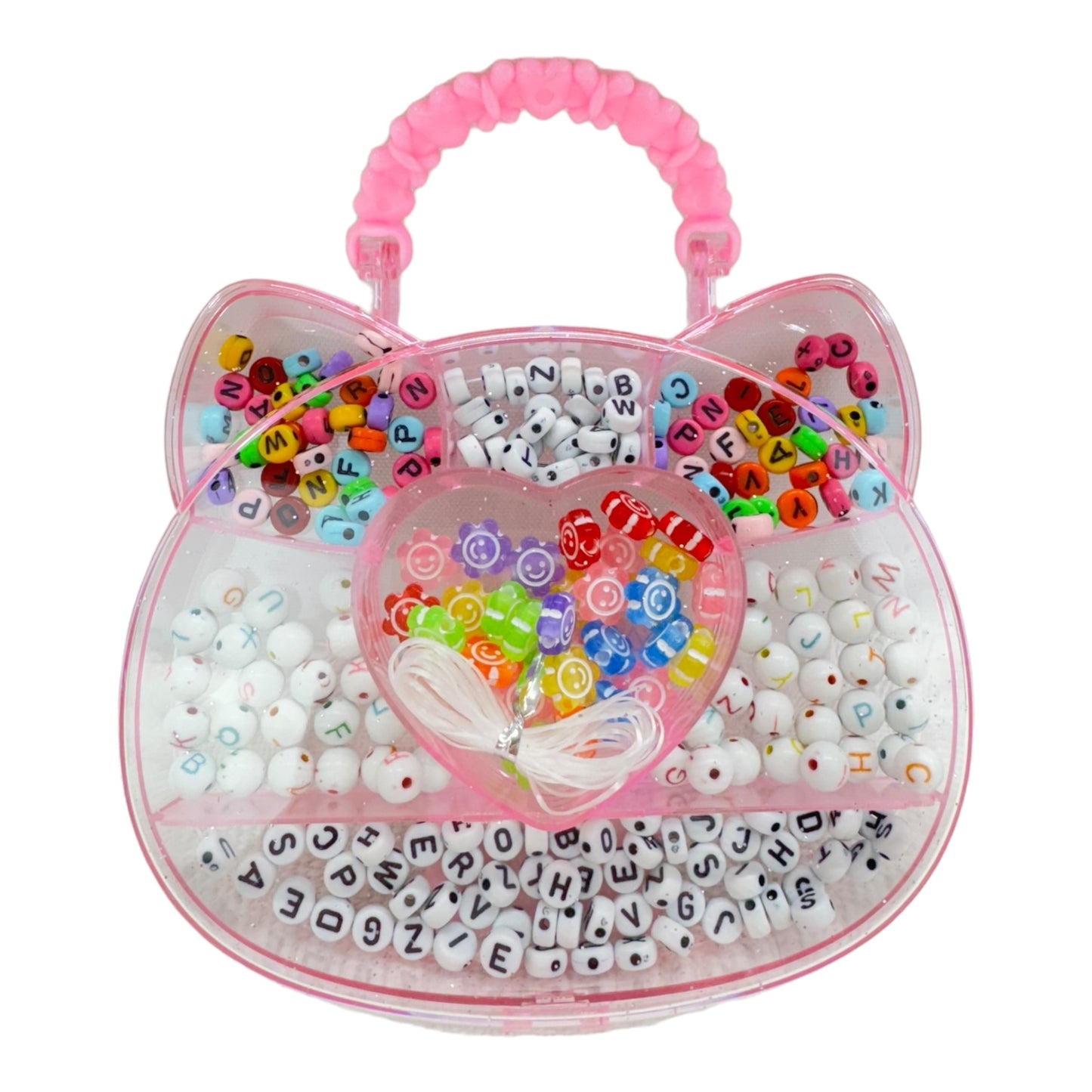 KIDS DIY BEADS KIT HAIR ACCESSORY SET CAT JK4305-5 (12PC)