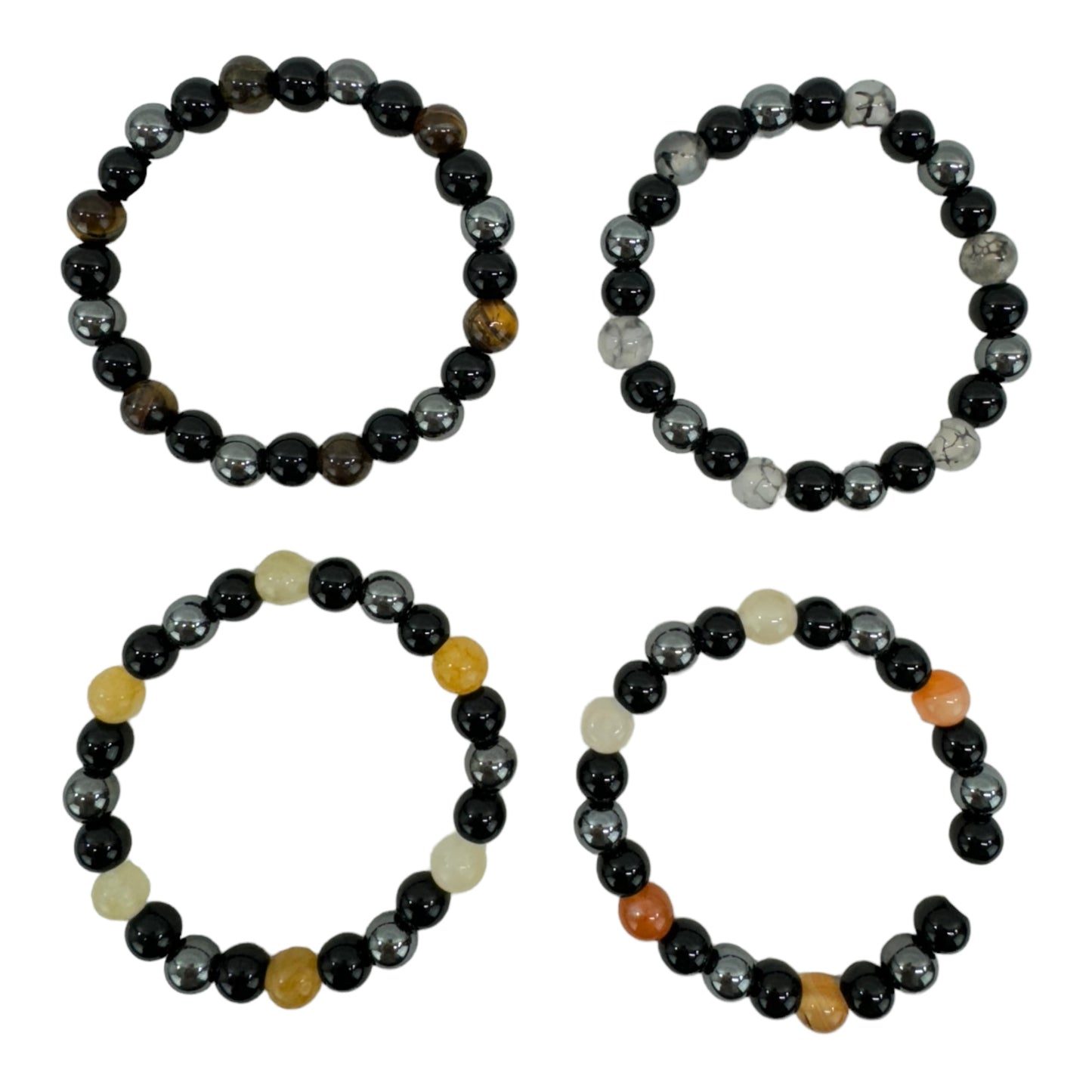 NATURAL STONE BRACELET BR4220-1 (12PC)