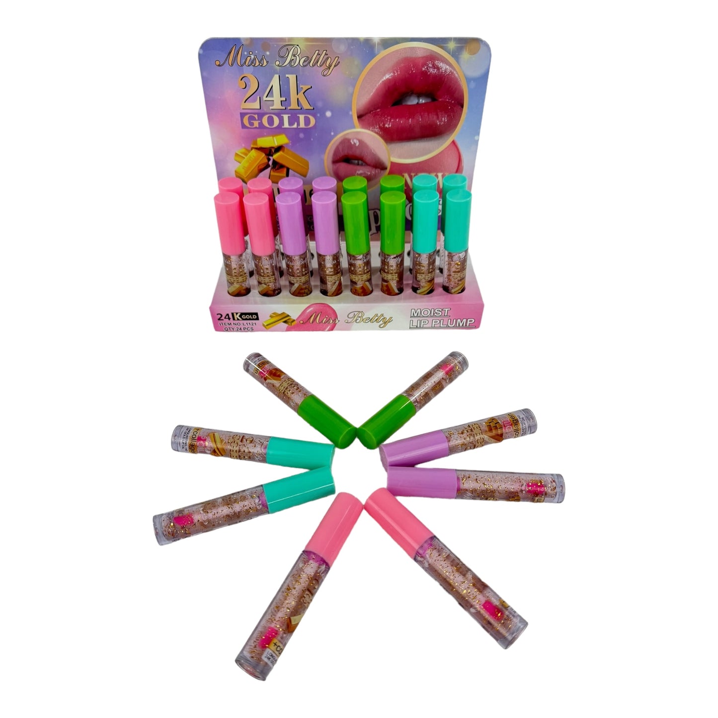 Miss Betty Gold in Lip Gloss LC1121 (24PC)