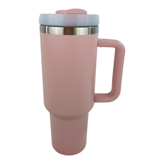 40oz Stainless Steel Tumbler With Handle, Straw, Lid CP4417-1 CP4415-4 CP4130-2.(6pc)