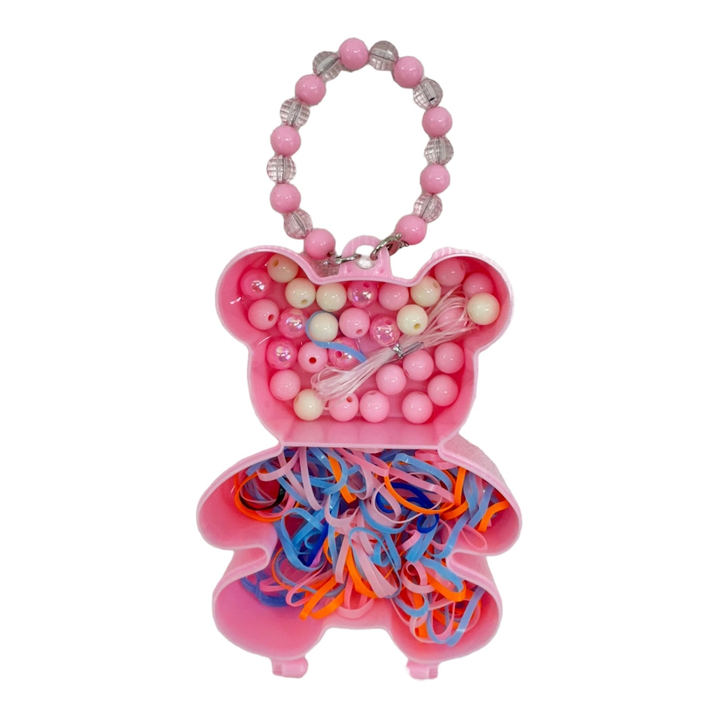 KIDS DIY BEADS KIT HAIR ACCESSORY SET BEAR JK4305-1 (12PC)