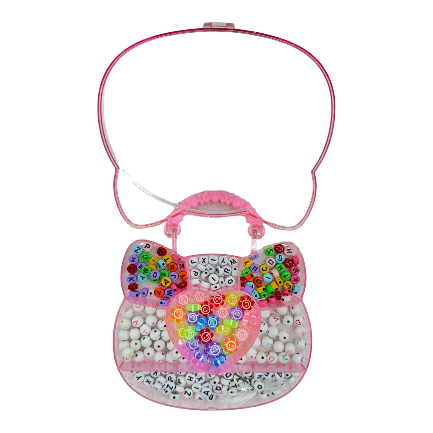 KIDS DIY BEADS KIT HAIR ACCESSORY SET CAT JK4305-5 (12PC)