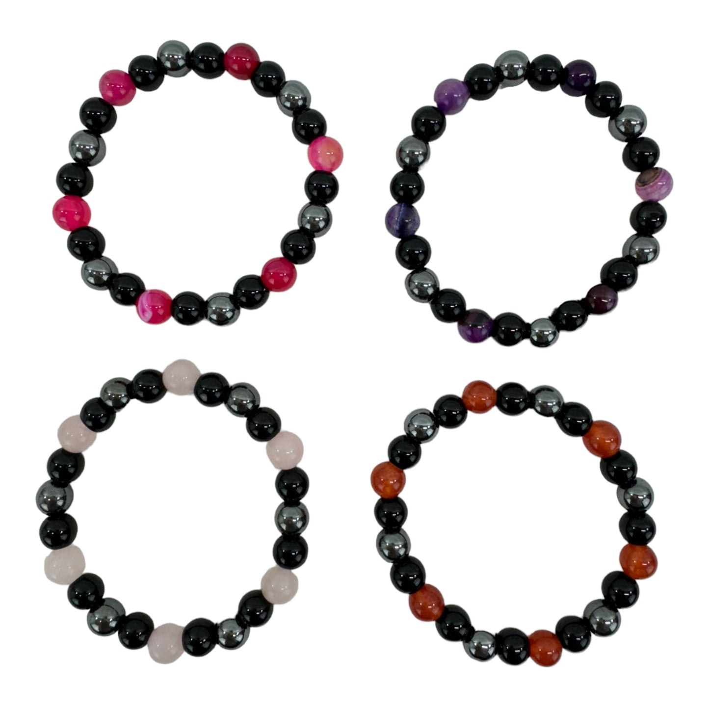 NATURAL STONE BRACELET BR4220-1 (12PC)