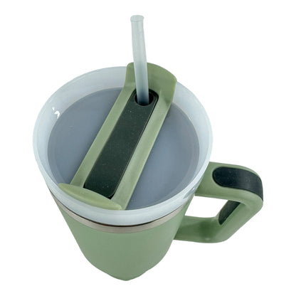 40oz Stainless Steel Tumbler With Handle, Straw, Lid CP4417-1 CP4415-4 CP4130-2(6pc)