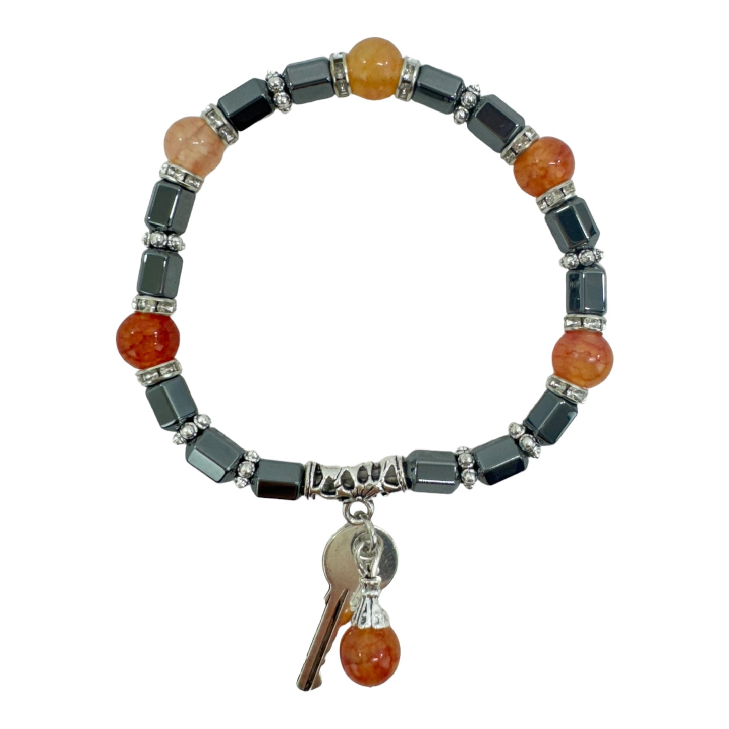 Natural Stone Charm Bracelet BR4225-1 (12PC)