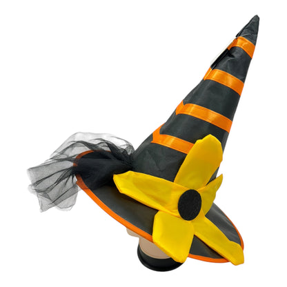 Witch Stripe Flower Costume Party Hat SS3318-10. (6PC)