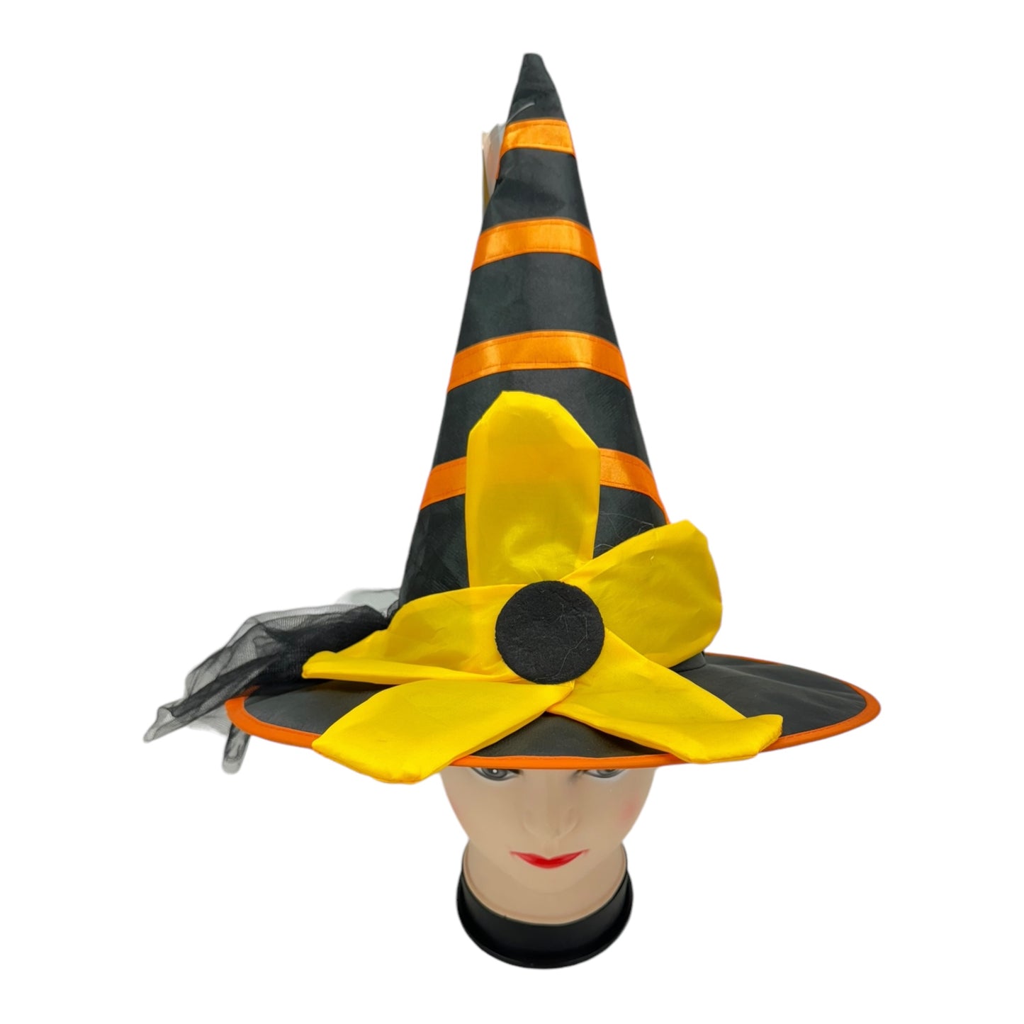 Witch Stripe Flower Costume Party Hat SS3318-10. (6PC)