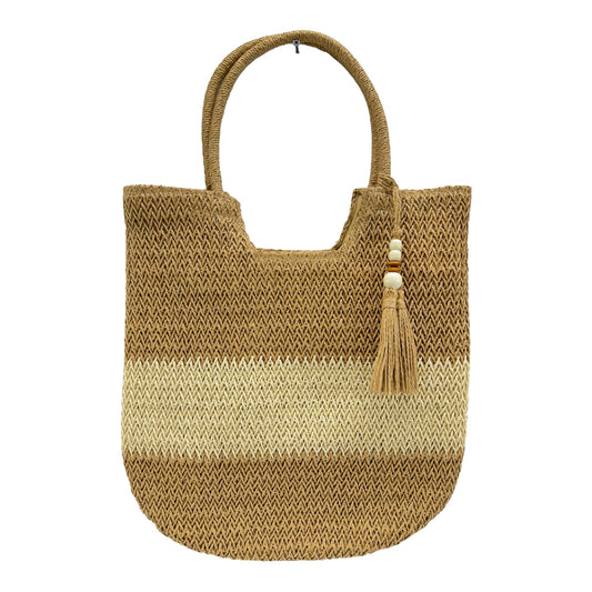 Rattan Beach Tote Bag With Tassel BG4225-13.(1pc)