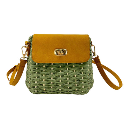 Rattan Beach Shoulder Crossbody Bag BG4225-10-C (1pc)