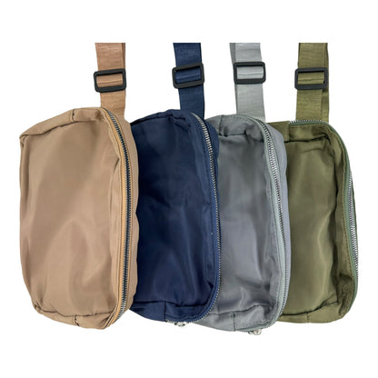 Unisex Nylon Rectangle Belt Bag FBW1858. (3PC)