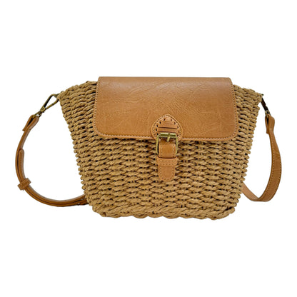Rattan Beach Shoulder Crossbody Bag BG4225-8. (1pc)