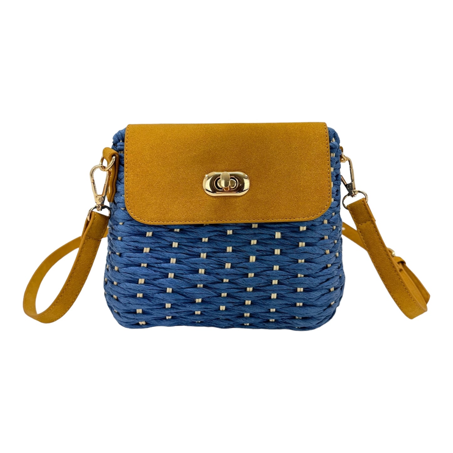 Rattan Beach Shoulder Crossbody Bag BG4225-10-C (1pc)