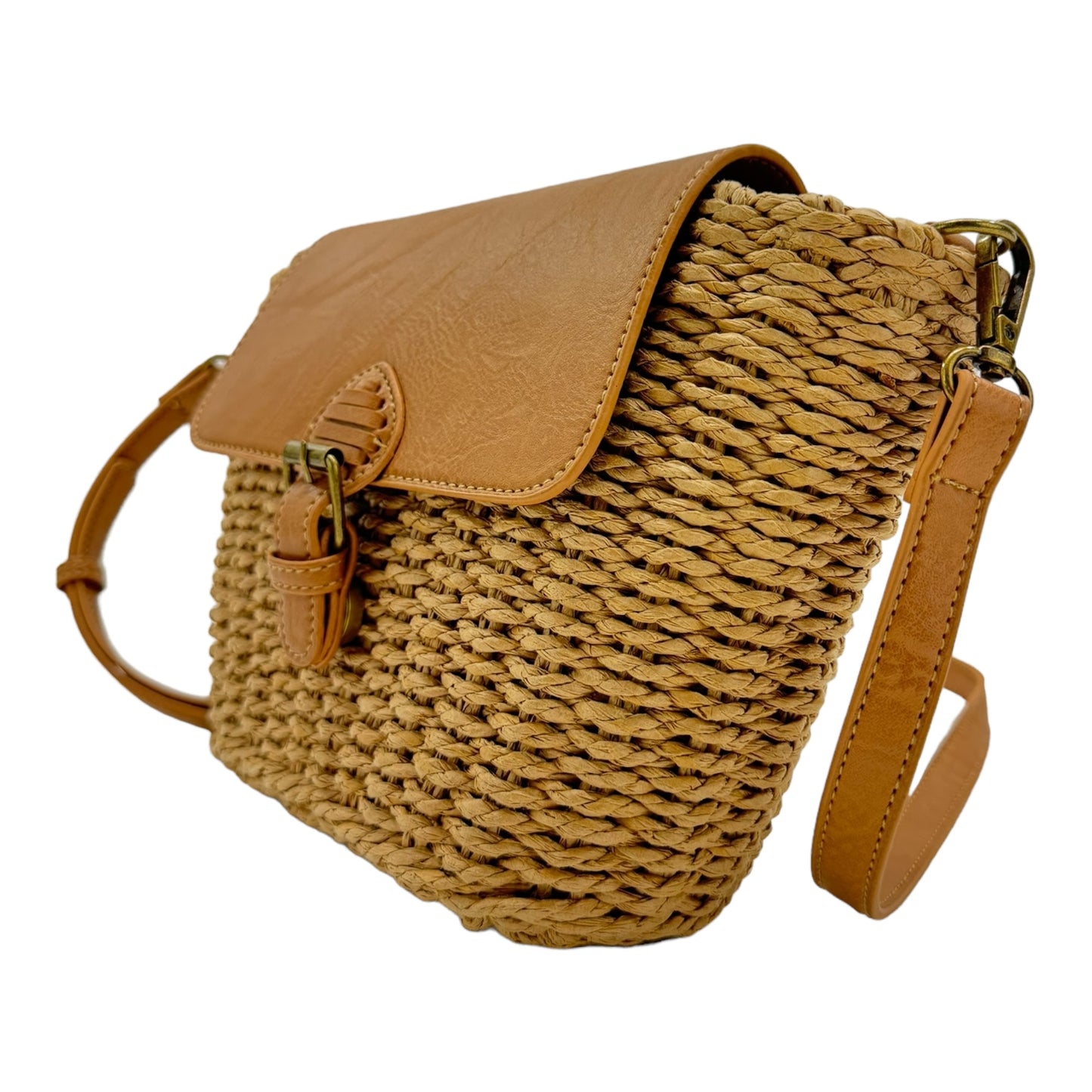 Rattan Beach Shoulder Crossbody Bag BG4225-8. (1pc)