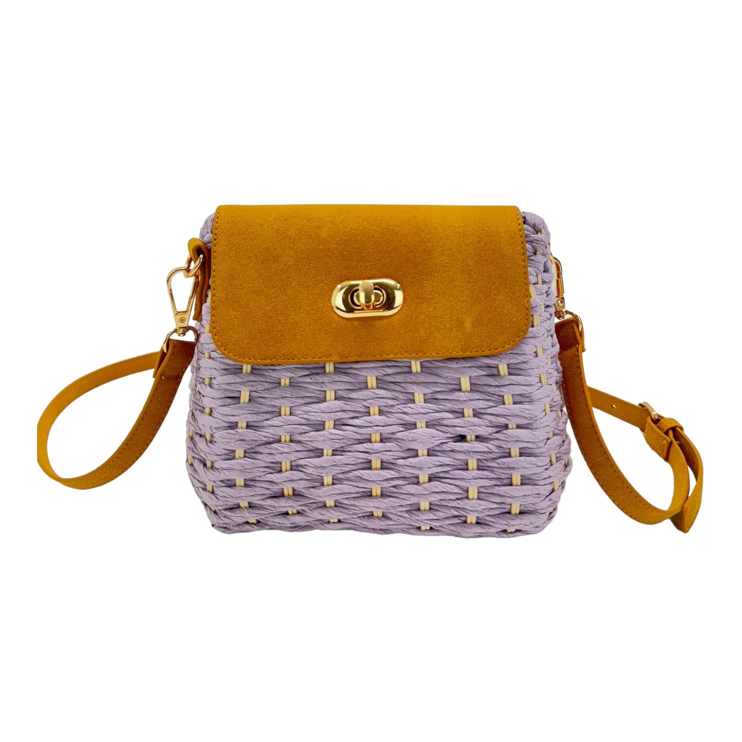 Rattan Beach Shoulder Crossbody Bag BG4225-10-C (1pc)