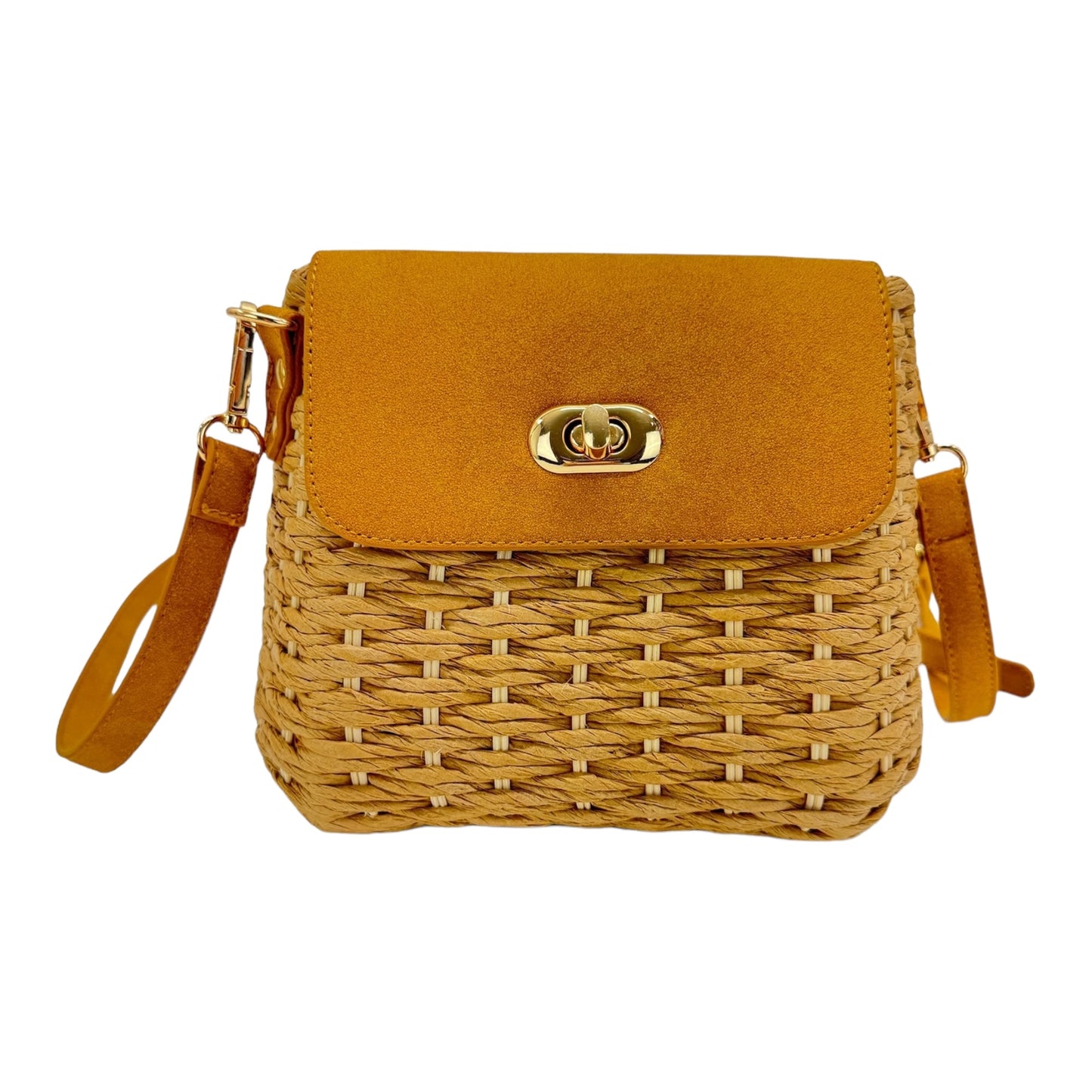 Rattan Beach Shoulder Crossbody Bag BG4225-10-C (1pc)