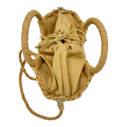 Rattan Beach Tote Shoulder Bag With Shell BG4225-9. (1pc)