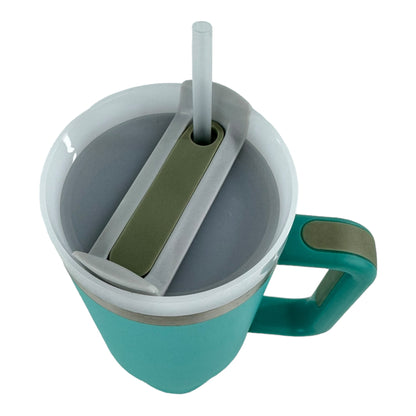 40oz Stainless Steel Tumbler With Handle, Straw, Lid CP4417-1 CP4415-4 CP4130-2(6pc)