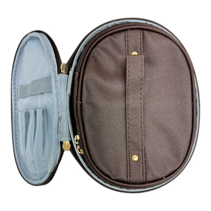 Vegan Leather Classic Print Cosmetic Case Travel BAG FB210 (4PC)