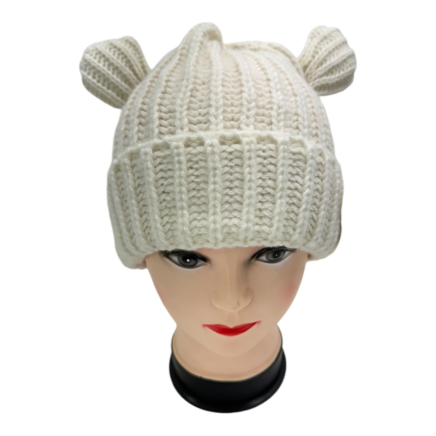 Double Ball Knitted Beanie SS4717-27 (12PC)