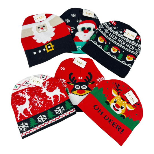 Christmas Beanie SS4807-8. (12PC)