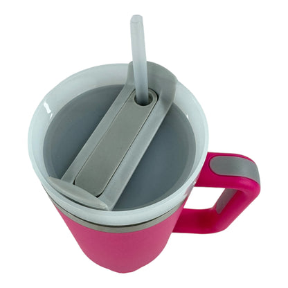 40oz Stainless Steel Tumbler With Handle, Straw, Lid CP4417-1 CP4415-4 CP4130-2(6pc)