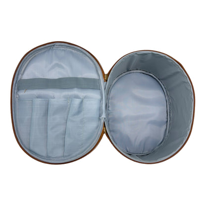 Vegan Leather Classic Print Cosmetic Case Travel BAG FB210 (4PC)