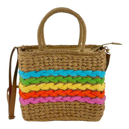 Rattan Beach Tote Shoulder Bag BG4225-1. (1pc)