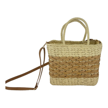 Rattan Beach Tote Shoulder Bag BG4225-1. (1pc)